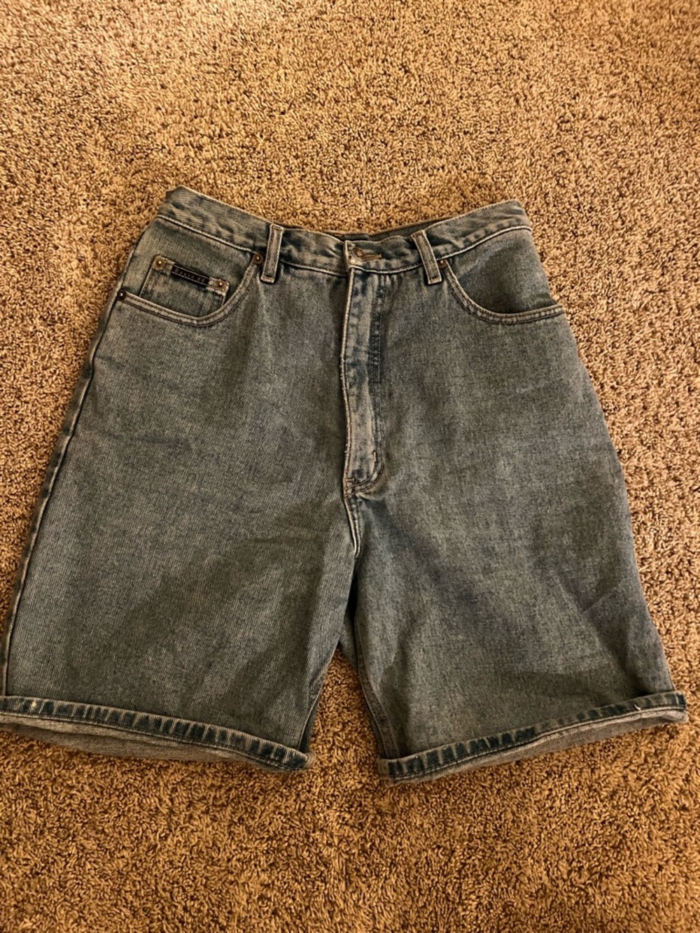 Route 66 Women’s Washed Blue Denim Shorts